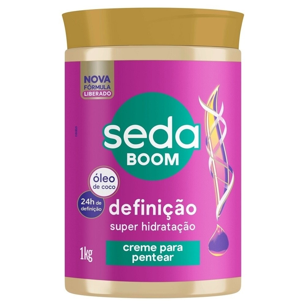 Creme para Pentear Seda Boom Definição Pote 1kg em Oferta na Shopee