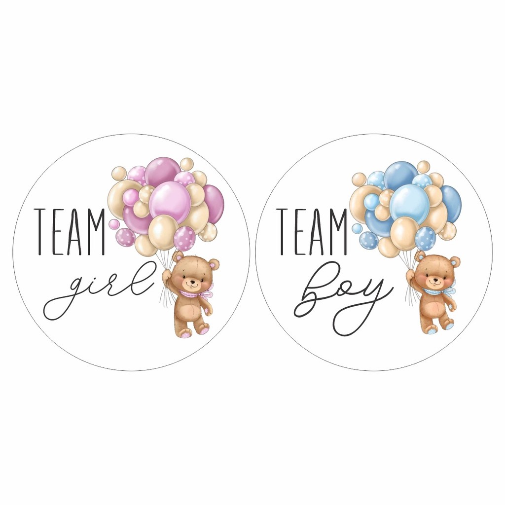 100 Adesivos Chá Revelação Menino Ou Menina Personalizado Lembracinhas Enfeite Auto Colante em Oferta na Shopee