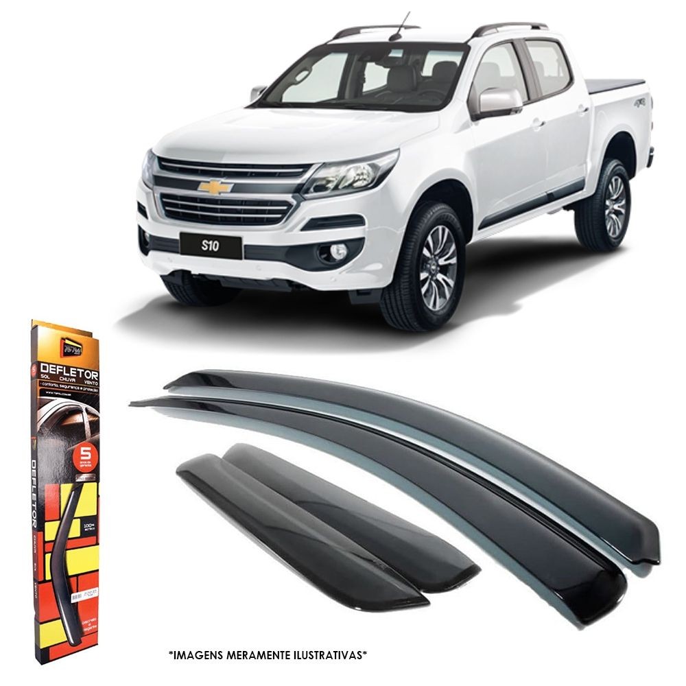 Calha de Chuva para S10 Cabine Dupla 2012 em diante 4 portas TG Poli - 23023 em Oferta na Shopee