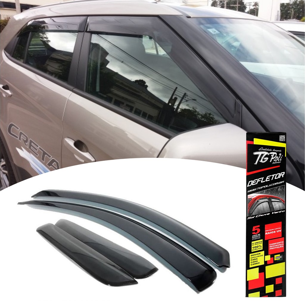 Calha De Chuva Defletor Creta 2017 a 2021 Action 2022 TG Poli - 25007
