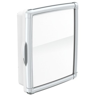 Armário de Banheiro De Embutir / Sobrepor Espelho De Vidro Cromado com Buchas e Parafusos em Oferta na Shopee