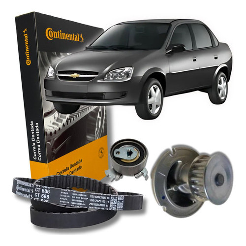 Kit Correia Dentada Tensor e Bomba D'Agua - GM Corsa Montana Palio 1.8 8V 2003 2004 2005 2006 2008 em Oferta na Shopee