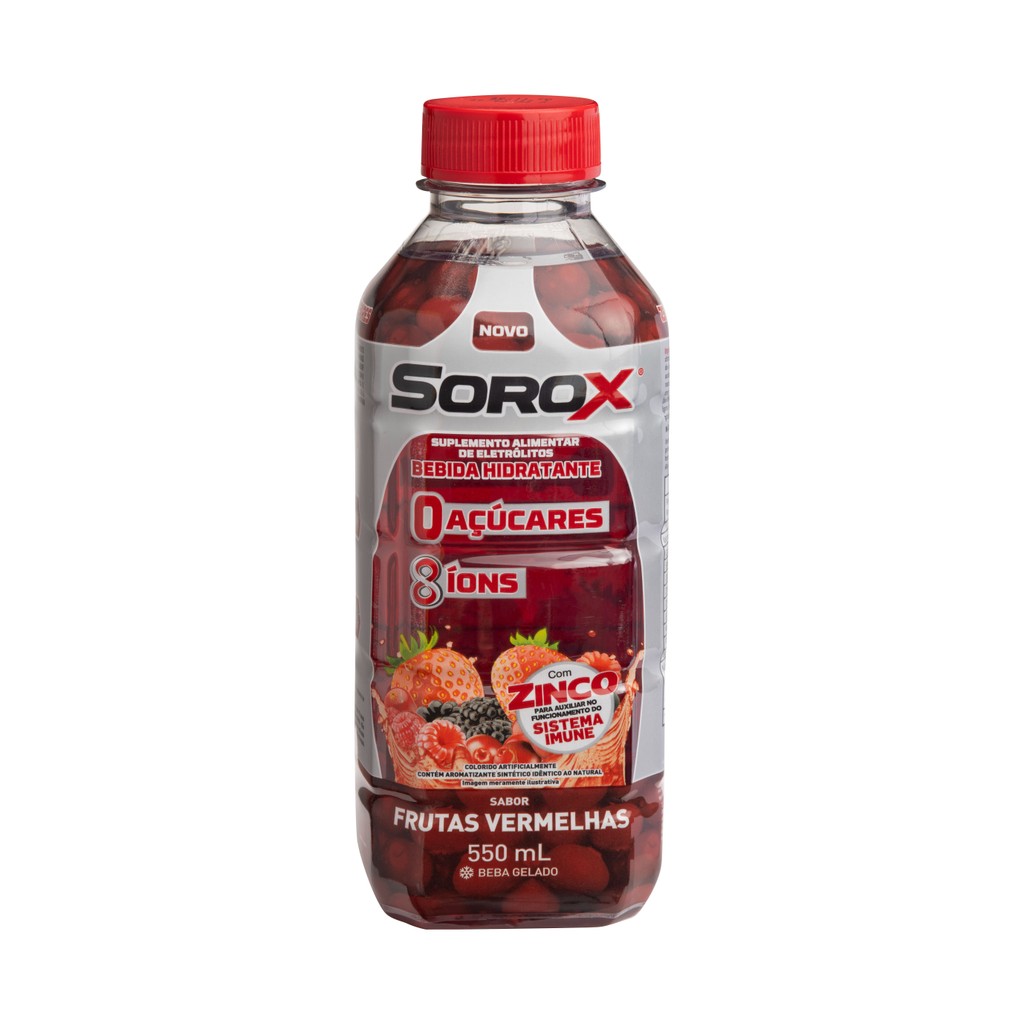 Sorox Frutas Vermelhas 550mL em Oferta na Shopee