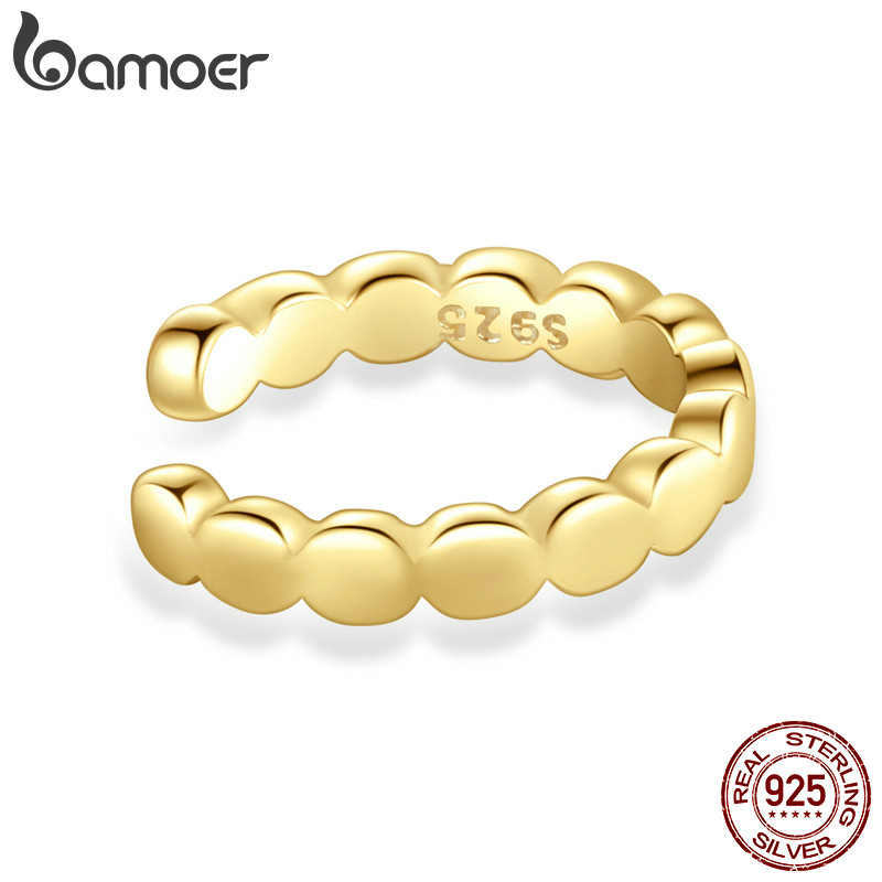 Brincos Bamoer 925 Sterling Sliver Design Simplicidade Presentes Simples Para Mulheres SCE1251 em Oferta na Shopee