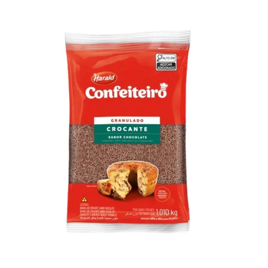 Granulado Crocante e Forneável - Confeiteiro - 1,010kg - 1 unidade - Harald - Rizzo em Oferta na Shopee