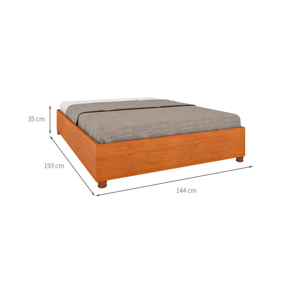 Detalhes do Base para Cama Box Casal Mônaco (35x144x193cm) Cinamomo