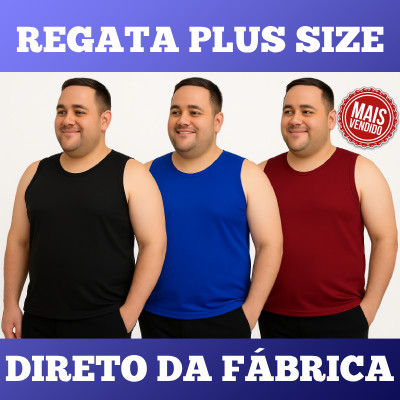 Camiseta Regata Masculina Plus Size Dry Fit em Oferta na Shopee