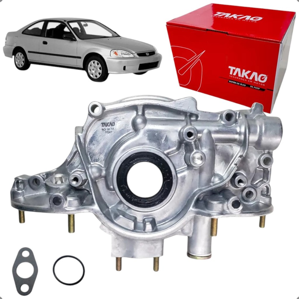 Bomba de Oleo Takao Honda Civic 1.6 16v D16Y7 D16Y8 1996 1997 1998 1999 2000 em Oferta na Shopee