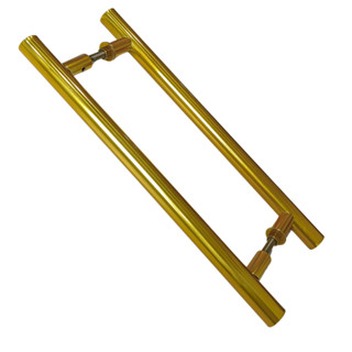 Puxador Duplo Alumínio Tubular 40cm Porta Pivotante Dourado em Oferta na Shopee
