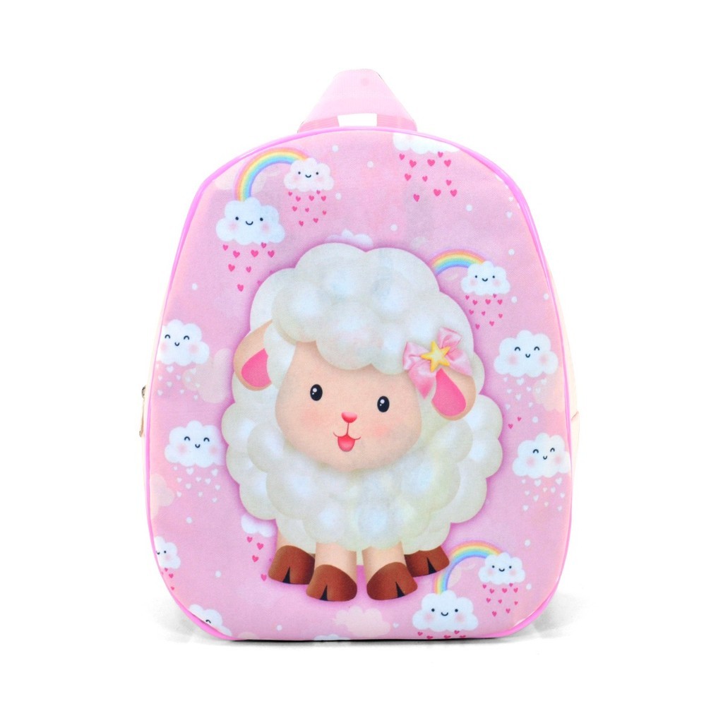 Mochila Infantil Feminina Ovelha Pequena e Estilosa em Oferta na Shopee