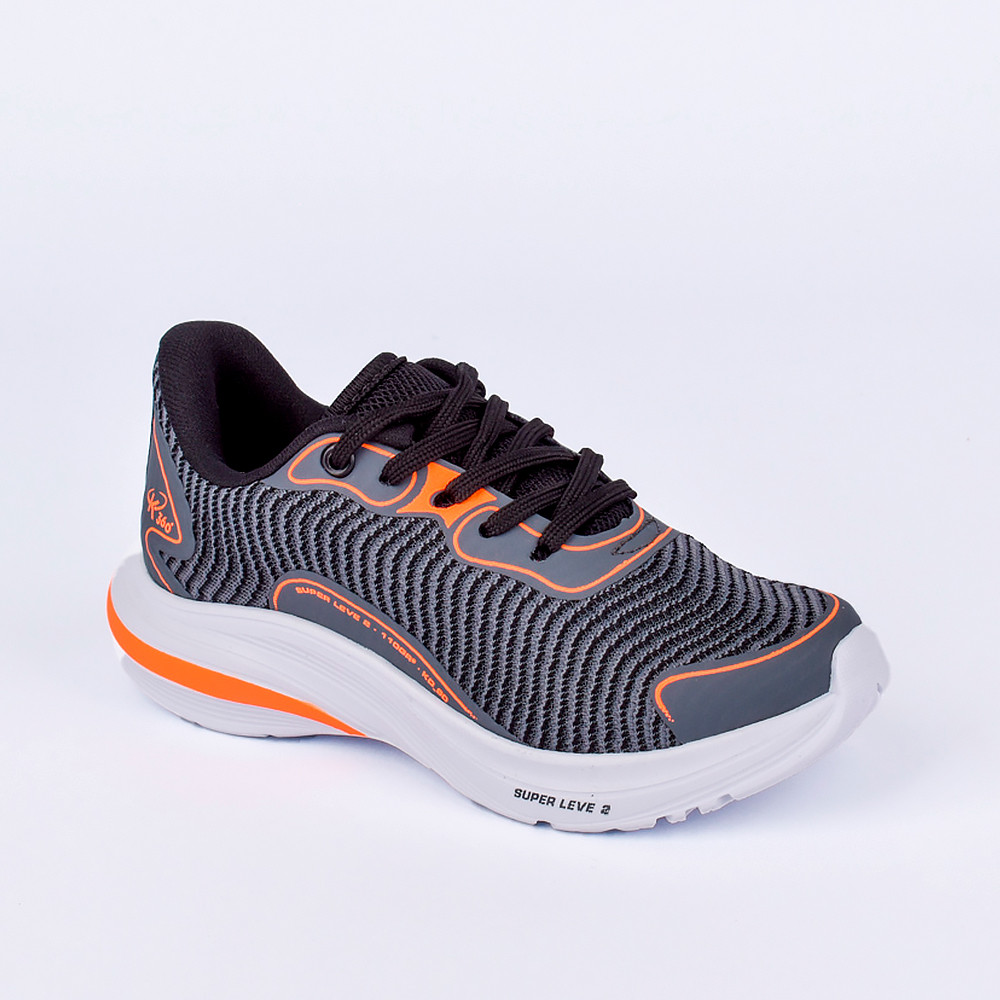 Detalhes do Tênis Infantil K-360 Super Leve 2 Laranja Neon Esportivo Super Leve Eva Confortável Juvenil