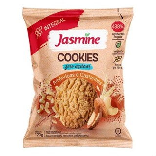 Jasmine Cookies Amêndoas E Castanhas Zero Açúcar 120G em Oferta na Shopee
