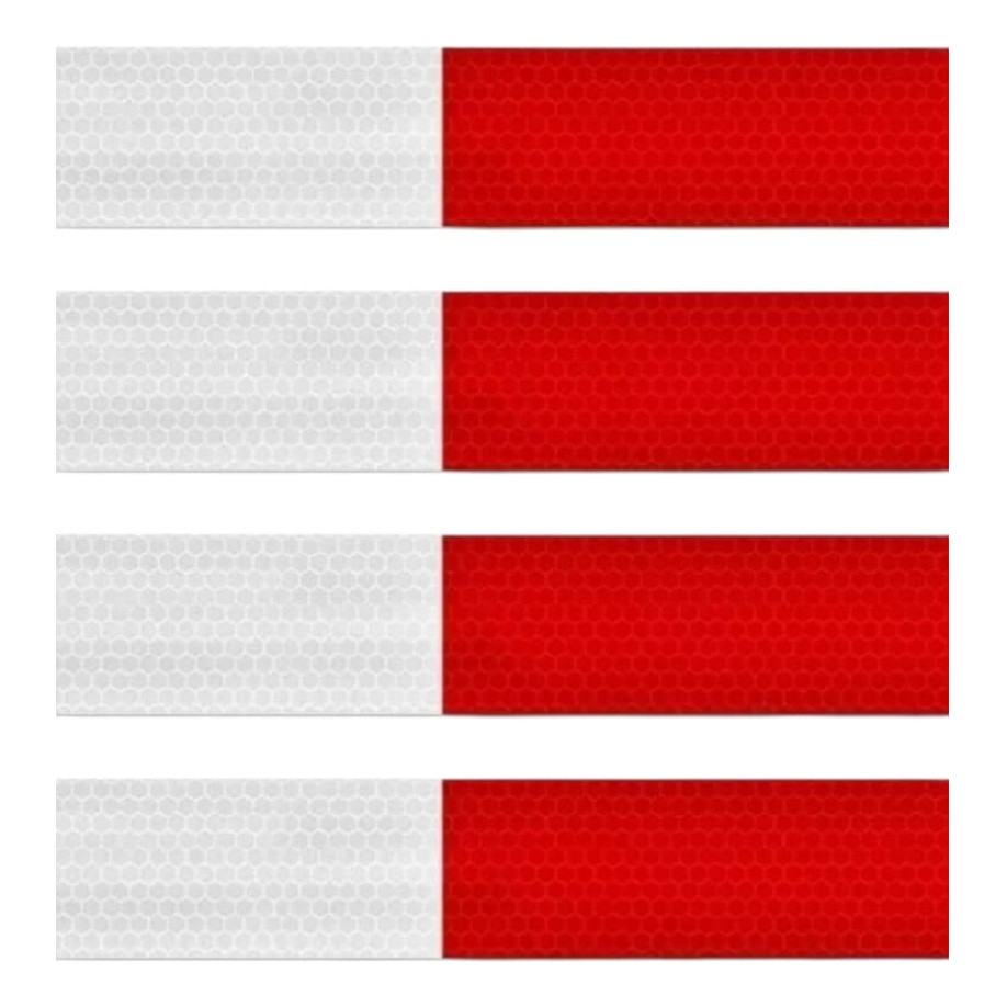 Kit Com 50un Faixa Refletiva Lateral Caminhão Ônibus Carreta