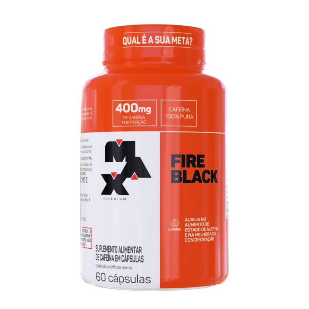 Termogênico Fire Black 60 Cápsulas - Max Titanium