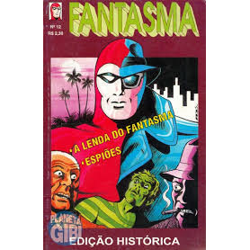 Gibi Fantasma Edição Histórica Nº 12 editora Saber 1995: A Lenda do Fantasma - Espiões de Lee Falk