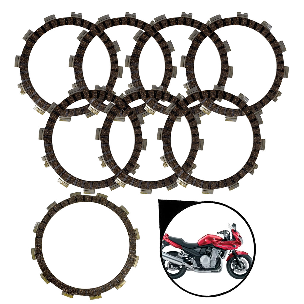 Jogo 8 Disco Embreagem Suzuki Gsf 650 Bandit 2005 Até 2006 Eis