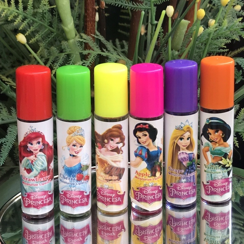 12 Brilho Infantil Princesas Lápis Labial Beleza Maquiagem — imagem 2 de 2