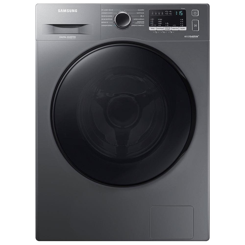 Lava e Seca Samsung WD11A 3 em 1 Inox Look com Ecobubble e Lavagem a Seco WD11A4453BX – 11 kg - Home Appliances