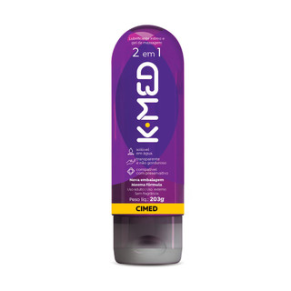 Gel Lubrificante Íntimo K-Med 2 em 1 com 203g em Oferta na Shopee
