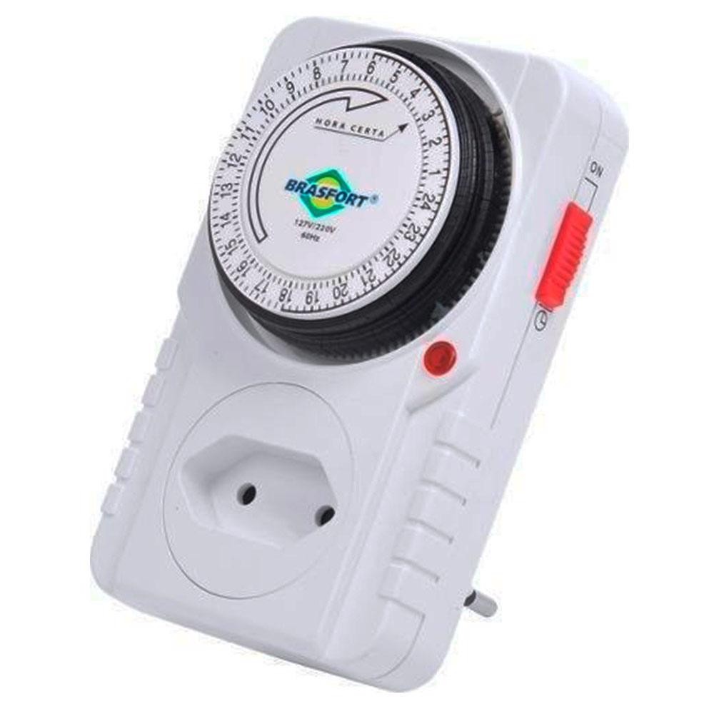 Timer Temporizador Analógico Bivolt 8769 BRASFORT - Home & Living