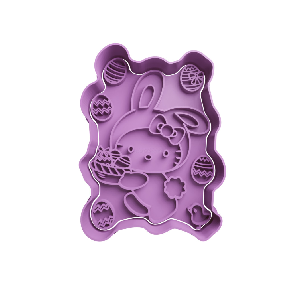Cortador De Biscoito Hello Kitty Páscoa 2 - hello kitty