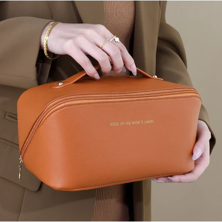 Necessaire Bolsa De Maquiagem Em Couro Armazenamento De Cosméticos Saco De Viagem Organizador De Bagagem De Beleza bosco