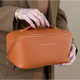 Necessaire Bolsa De Maquiagem Em Couro Armazenamento De Cosméticos Saco De Viagem Organiz…