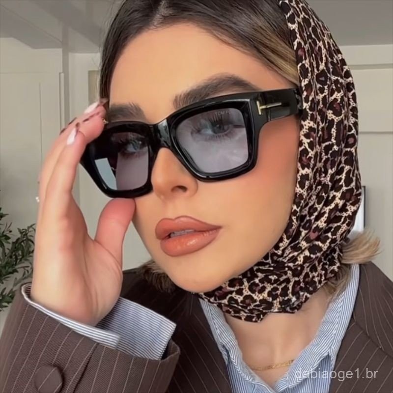 Óculos de Sol da Moda Estilo de Rua de Celebridade da Internet Óculos de Sol Europeus e Americanos Óculos de Sol Quadrad