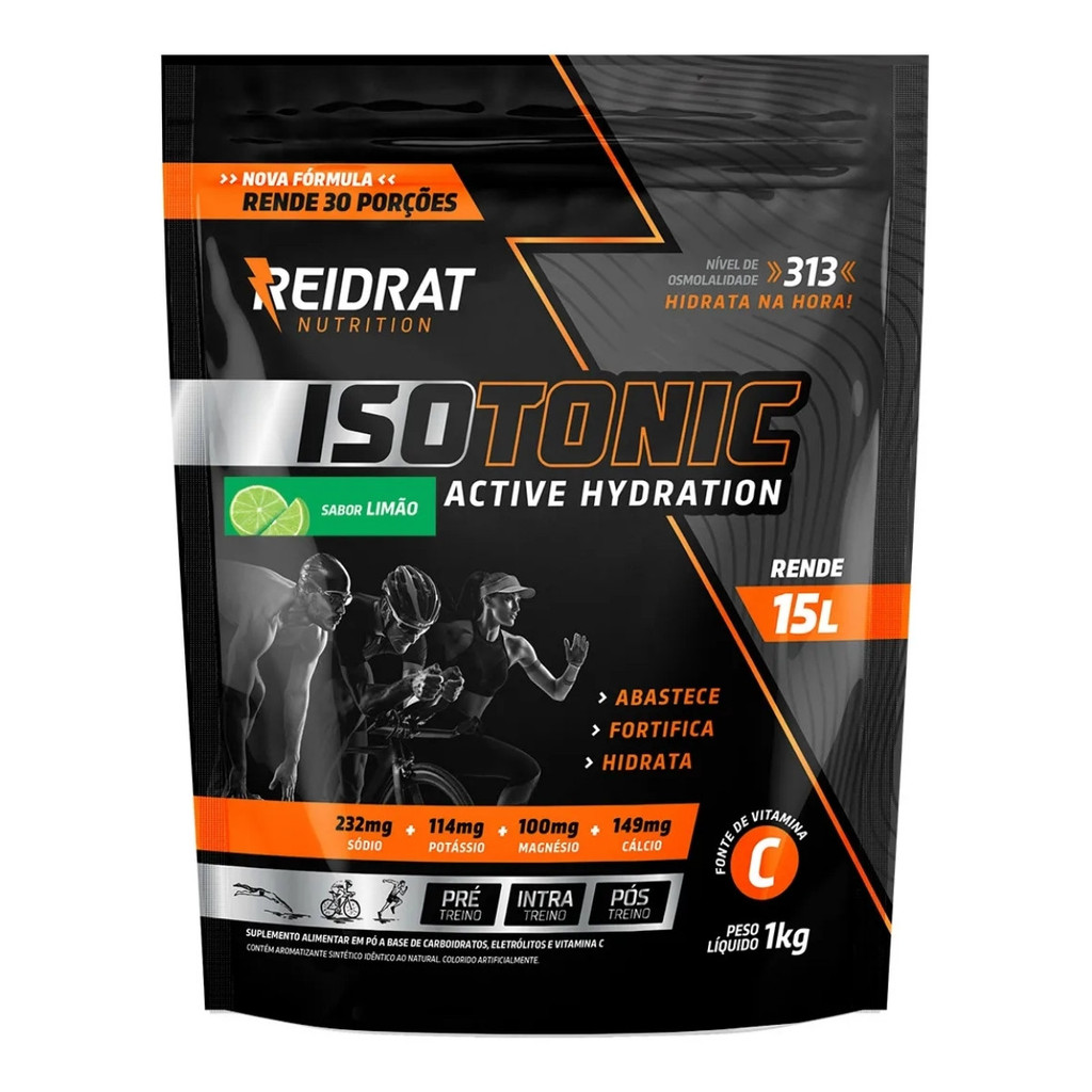 Isotônico Refil 1kg Reidrat Nutrition Limão em Oferta na Shopee