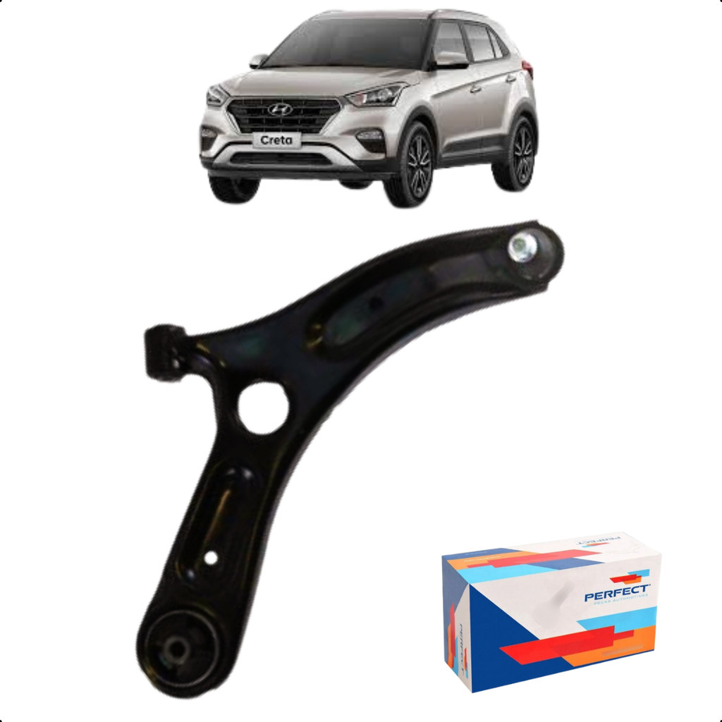 Bandeja Leque Direita Com Pivoe Buchas Creta 2017 até 2021 em Oferta na Shopee