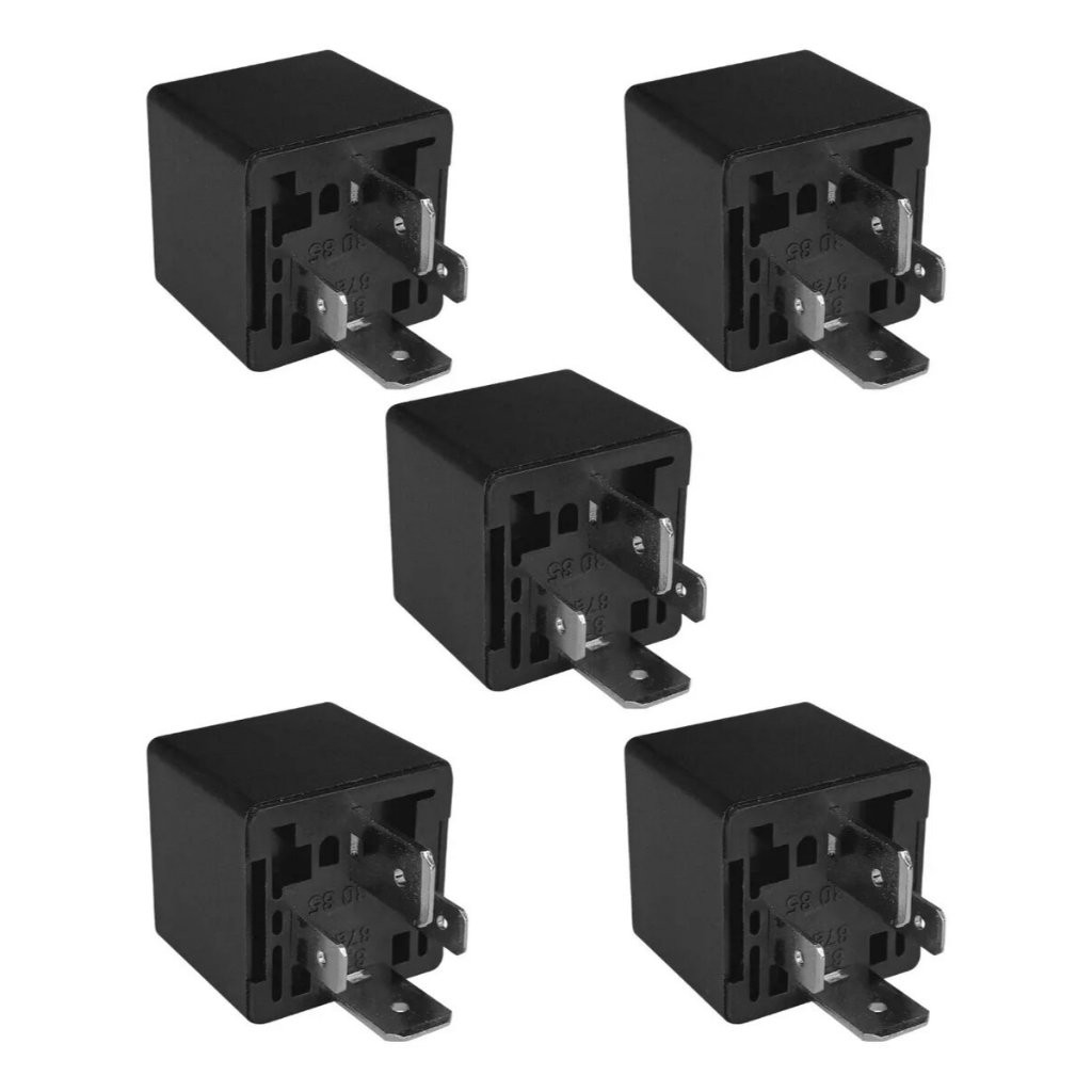 Kit 5 Relés 4 Terminais 12V 40A Ar Condicionado Automotivo Cingy JD1912/12VDC MAX-80A