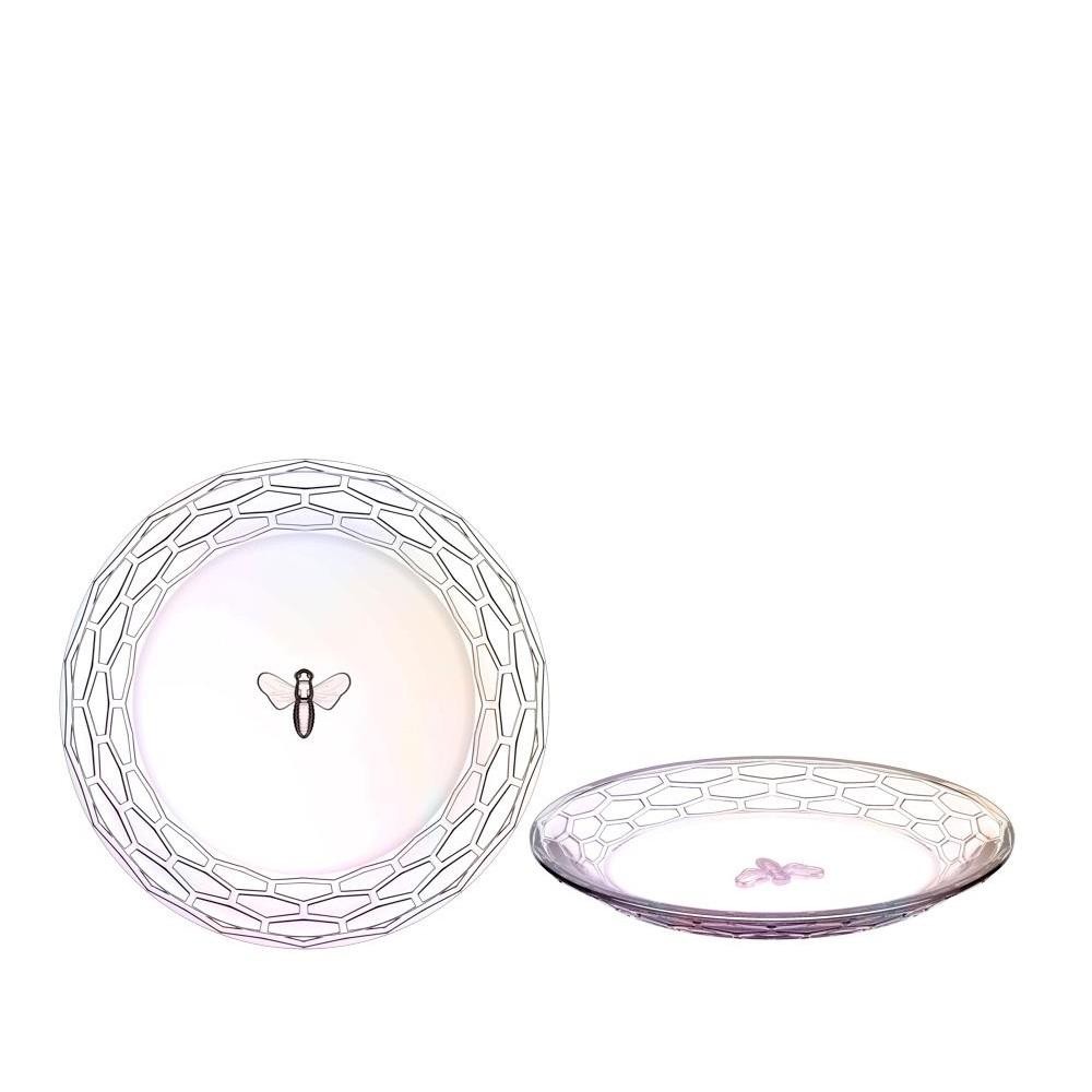 Conj 4 Pratos de Vidro Sobremesa 20cm Bee Rainbow Furta Cor Hauskraft em Oferta na Shopee