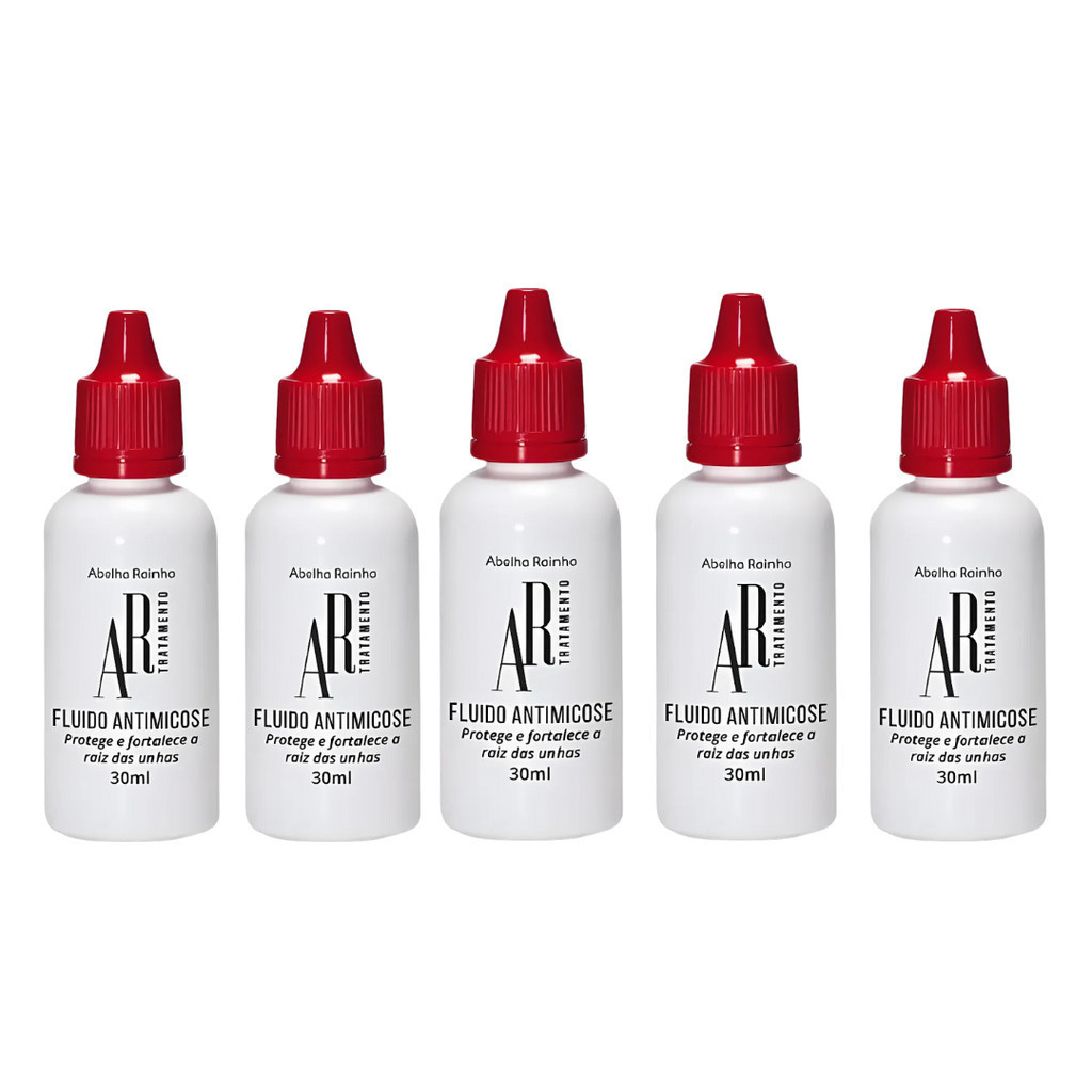Kit 5 Anti Micose AR Tratamento Para Unhas 30ml - Abelha Rainha