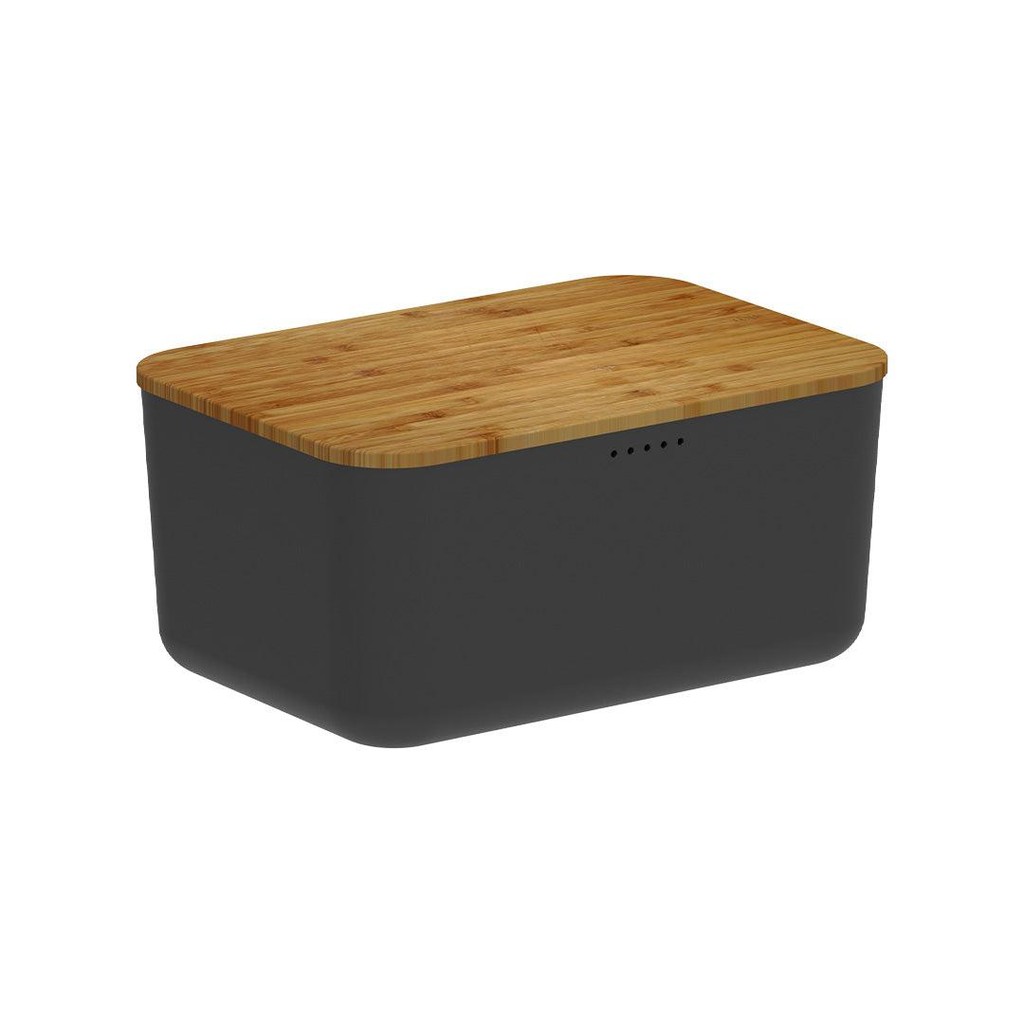 Porta Pão Ou com Tampa de Bambu Linha Lume em Oferta na Shopee