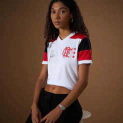 Camisa Retrô Flamengo 1981 Zico DRY Feminina Oficial