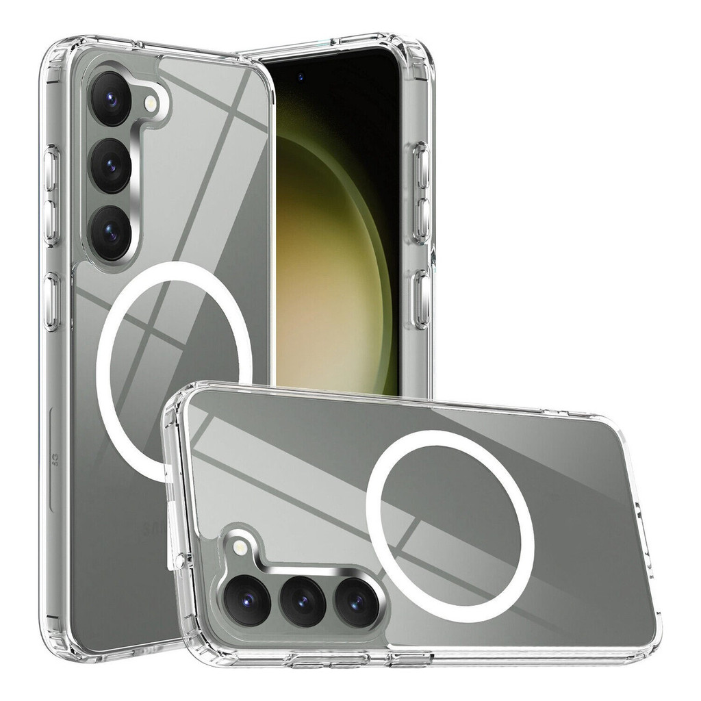 Capa Case MagSafe Transparente Para Samsung Linha S - S20 Fe/ S21 Fe/ S23 Fe / S23 PLUS/ S23 Ultra em Oferta na Shopee