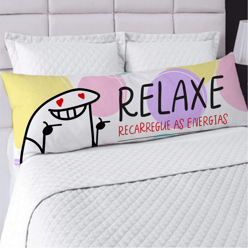 Fronha Travesseiro De Corpo Xuxão Enchimento de Silicone 1.25x0.45cm Flork Relaxe em Oferta na Shopee