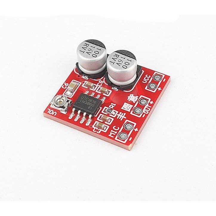 2x LM386 mini Amplificador microfone de eletreto lm386m