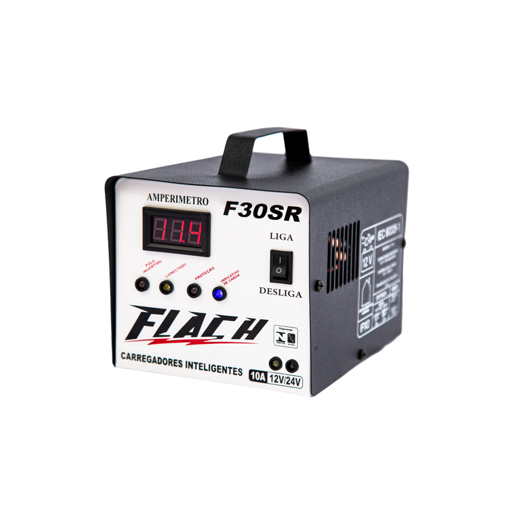 Carregador De Bateria Inteligente F30SR - 12/24 Bivolt Flach