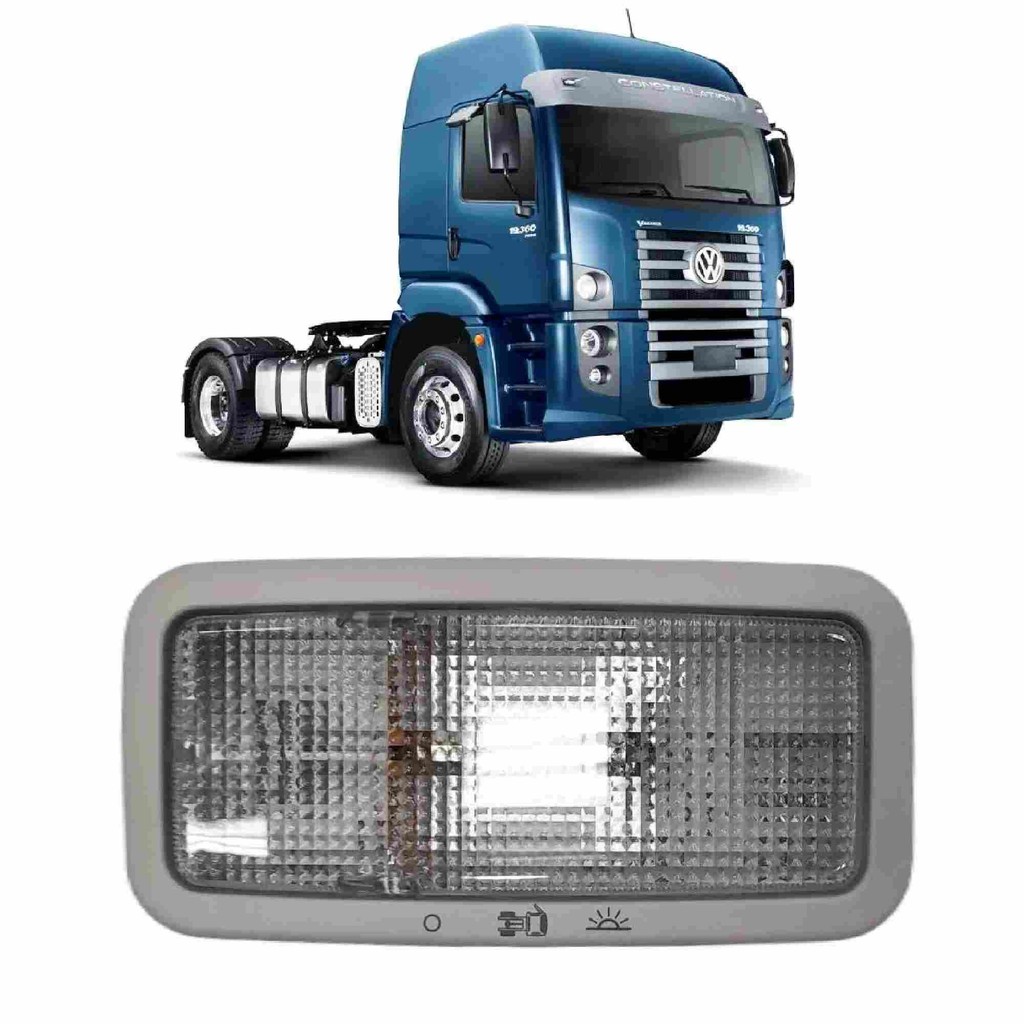 Lanterna Teto Vw Constellation Luz 2006 2010 2020 a 2023 em Oferta na Shopee