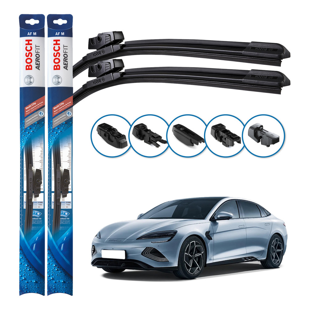 Par de Palhetas Limpador Parabrisa Multiclip Original Bosch BYD Seal 2023 E 2024 em Oferta na Shopee