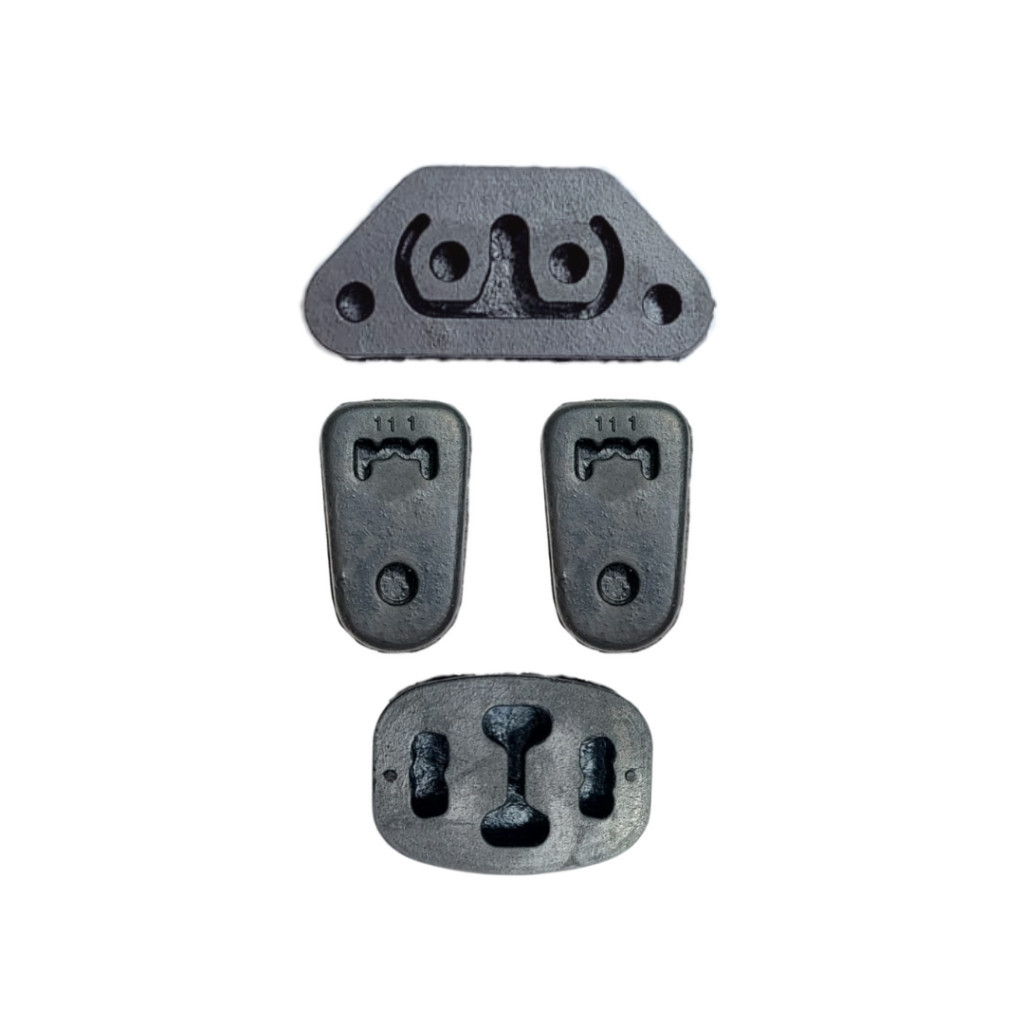 Borracha/ Coxim Escapamento Fiat Uno Fiorino Kit C/ 4 Peças