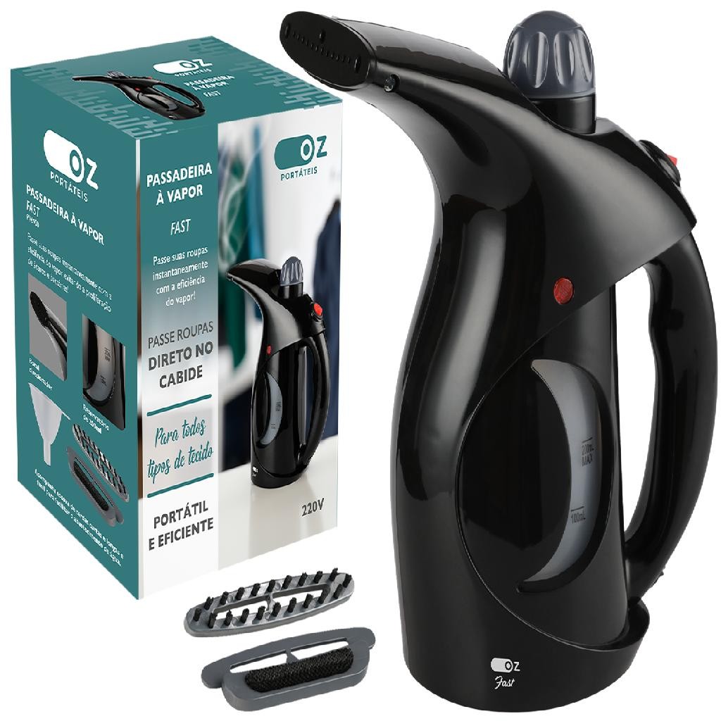 Passadeira a Vapor Portátil 800w Preto Oz Pv6900 - Home Appliances
