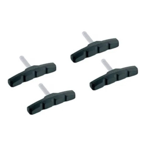 Kit 2 Pares Sapatas De Freio Com Pino Bike V-brake 70mm Gts