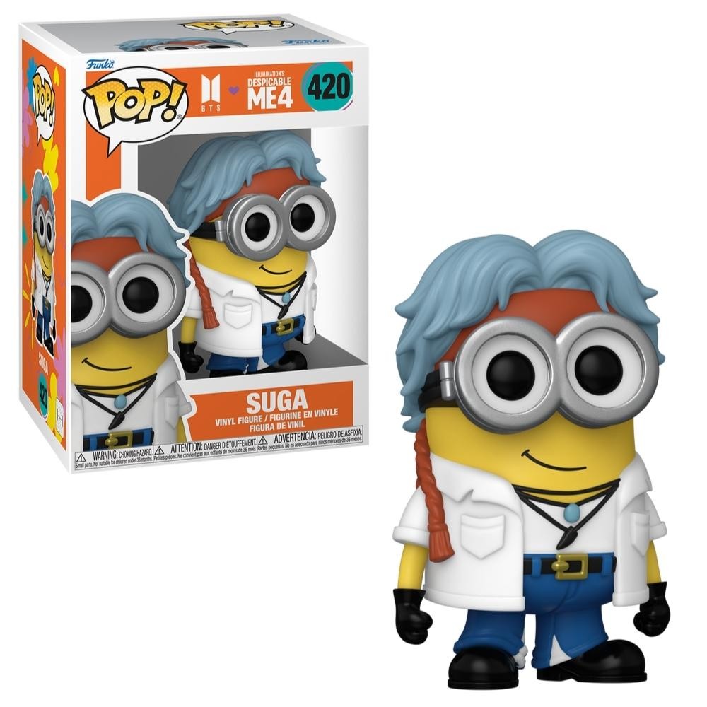 Boneco Funko Pop! Rocks BTS x Meu Malvado Favorito 4 - Suga - Hobbies & Collections