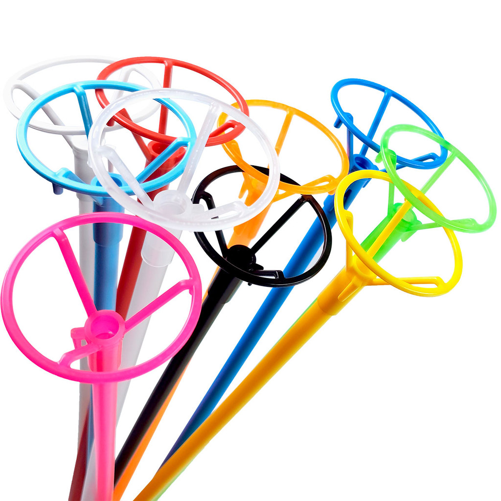 KIT SUPORTE HASTE VARETA PEGA BALÃO GRANDE 50CM C/05 Unidades