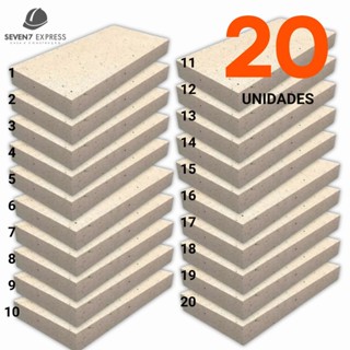 KIT COM 20 UNIDADES PLAQUETA REFRATARIA 25MM TIJOLO PARA ALTA TEMPERATURA - CHURRASQUEIRA, FORNO E FOGÃO A LENHA em Oferta na Shopee