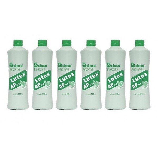 KIT ACETONA LUTEX COM 6 UND - 500ML em Oferta na Shopee