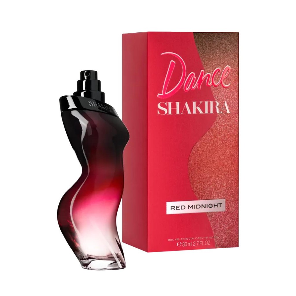 Shakira Dance Red Midnight Feminino Eau de Toilette 80ml em Oferta na Shopee