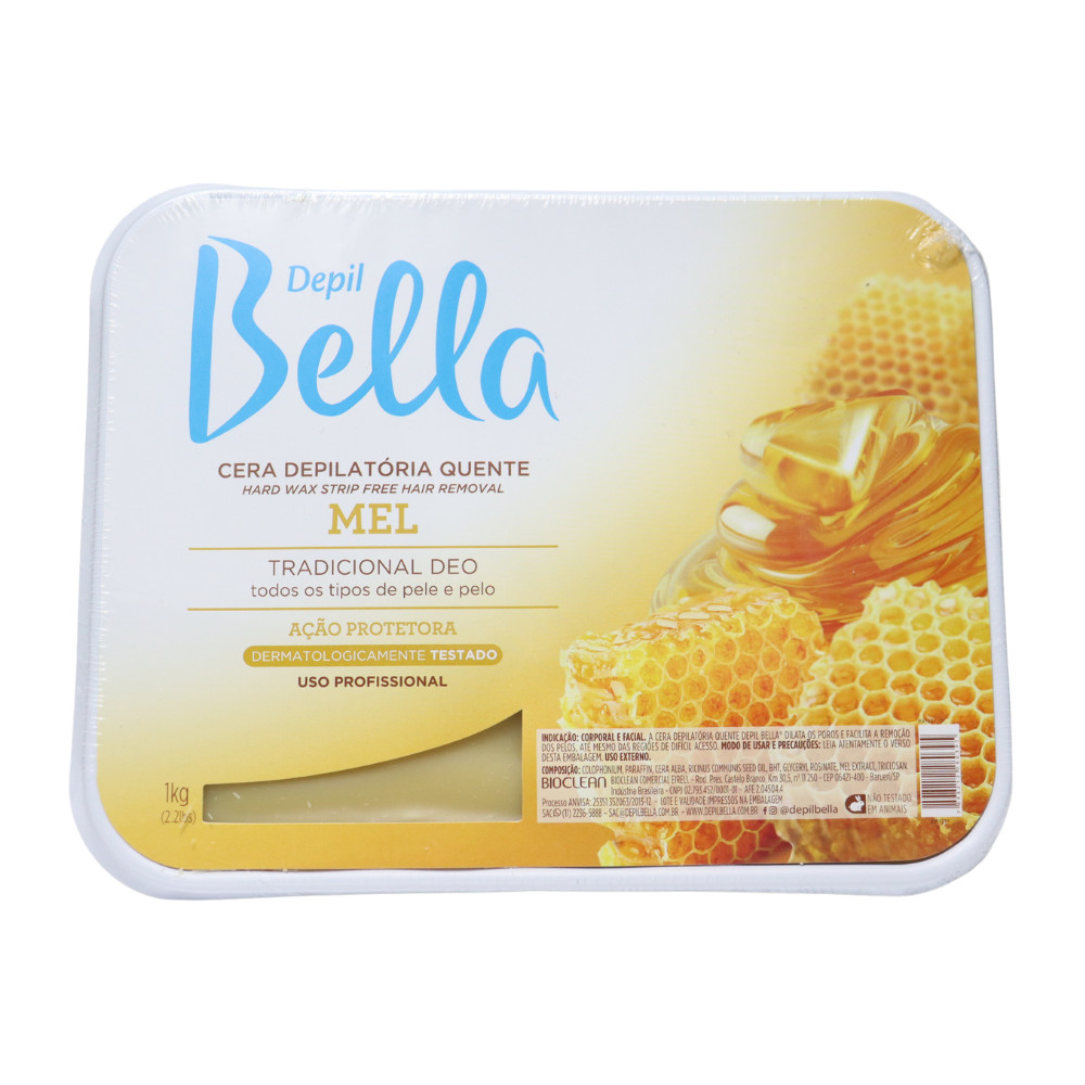 Cera Depilatória Quente Mel Em Barra Hidrata Depil Bella 1kg em Oferta na Shopee